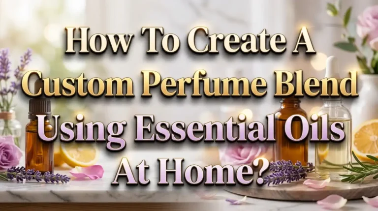How To Create A Custom Perfume Blend Using Essential Oils At Home?