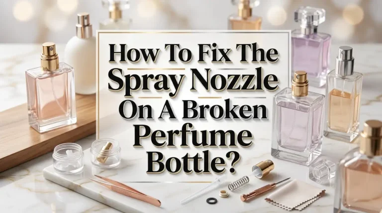 How To Fix The Spray Nozzle On A Broken Perfume Bottle?