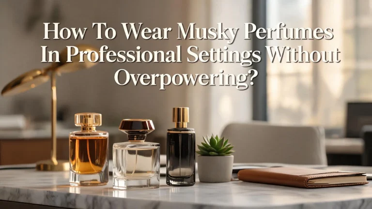How To Wear Musky Perfumes In Professional Settings Without Overpowering?