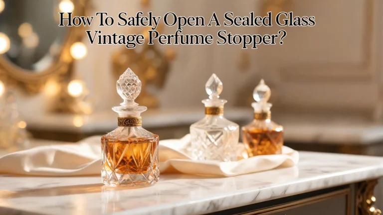 How To Safely Open A Sealed Glass Vintage Perfume Stopper?