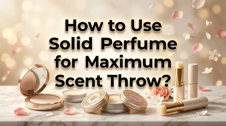 How to Use Solid Perfume for Maximum Scent Throw?