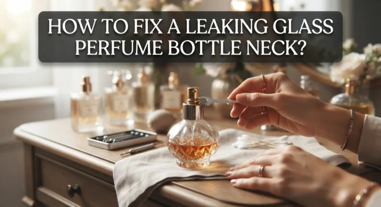 How to Fix a Leaking Glass Perfume Bottle Neck?