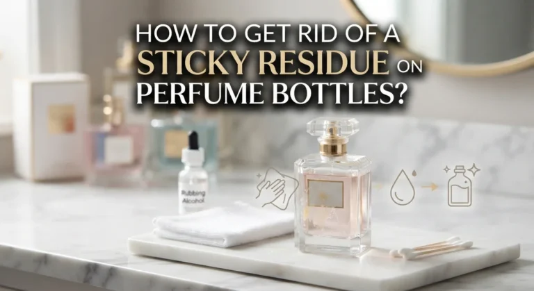 How to Get Rid of Sticky Residue on Perfume Bottles?
