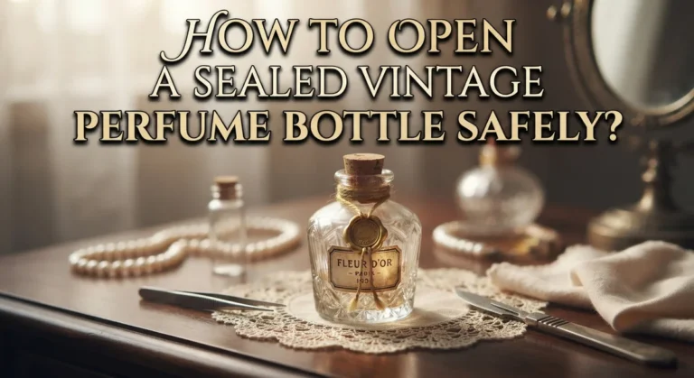 How to Open a Sealed Vintage Perfume Bottle Safely