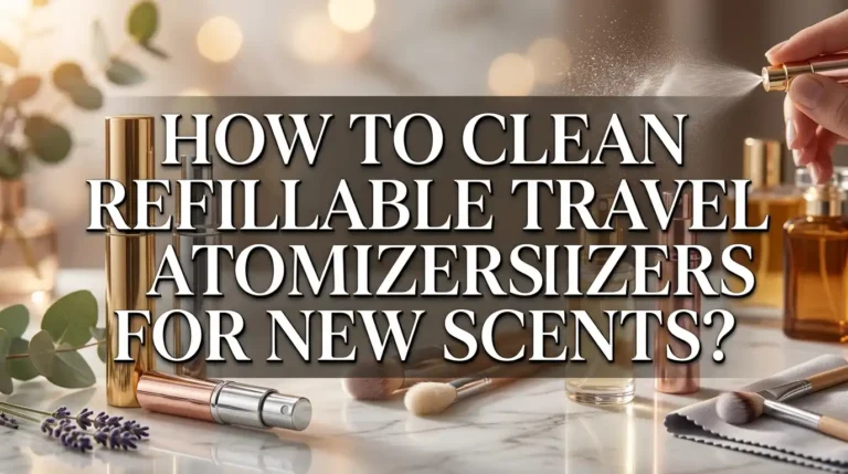How to Clean Refillable Travel Atomizers for New Scents?